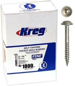 Kreg SML-F125-1200 FINE Screws